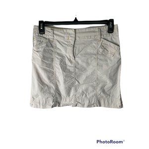 ANN TAYLOR LOFT women's mini skirt, cream/beige, size 6